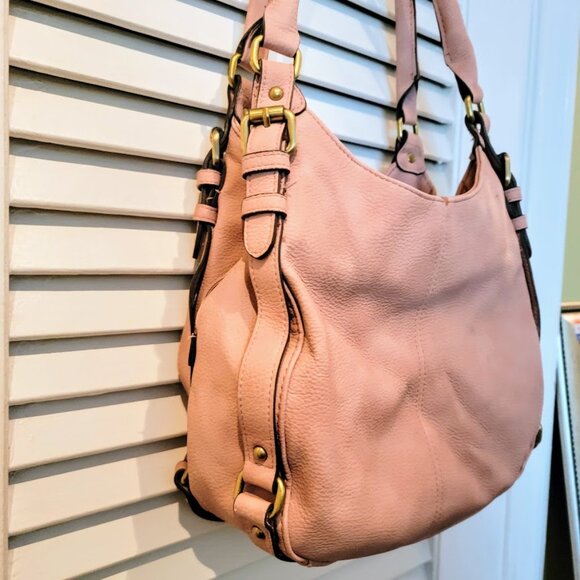 Merona Dusty Pink Hobo Bag Purse (Smaller Version) - Picture 3 of 7